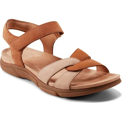Easy Spirit Marian Ankle Strap Sandal In Medium Brown