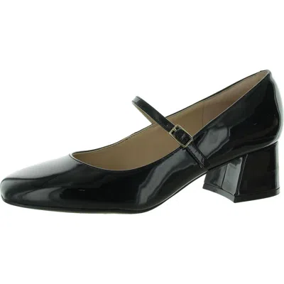 Easy Spirit Marlay 3 Womens Patent Buckle Mary Jane Heels In Black