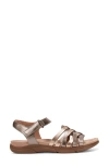 Easy Spirit Women's Marlene Woven Flat Sandals In Bronze Multi