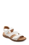 Easy Spirit Mavey Womens Adjustable Leather Ankle Strap In Ivory