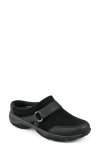 Easy Spirit Equinox Womens Leather Sip On Slipper Shoes In Black