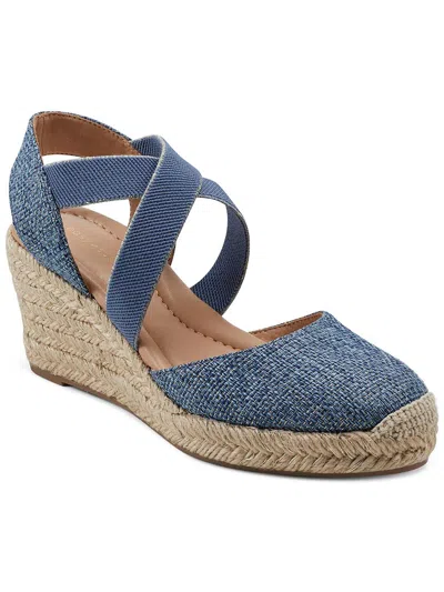 EASY SPIRIT MEZA 2 WOMENS CUSHIONED FOOTBED LACELESS WEDGE SANDALS