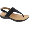 Easy Spirit Monte 3 Womens Chevron Ankle Strap In Black