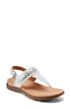 Easy Spirit Monte Slingback Sandal In White,silver