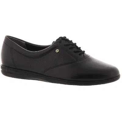 Easy Spirit Motion Womens Leather Lace-up Fashion Sneakers In Black
