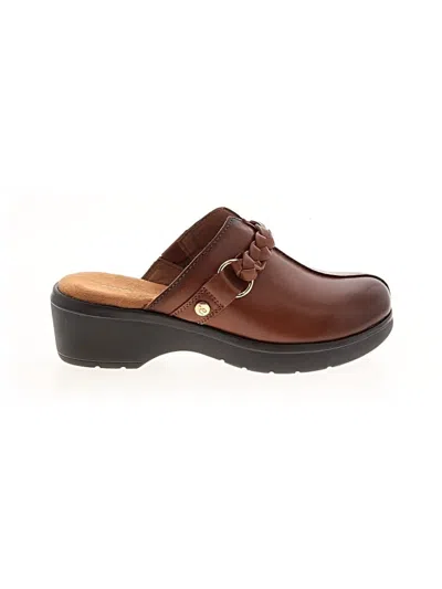 Pre-owned Easy Spirit Mule/clog In Brown
