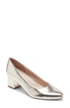 Easy Spirit Nicole Almond Toe Pump In Gold