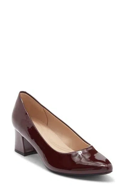 Easy Spirit Nicole Almond Toe Pump In Burgundy