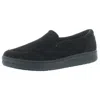 Easy Spirit Nutmeg Womens Leather Slip On Sneakers In Black