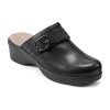 Easy Spirit Polly Womens Round Closed Toe Clogs In Black