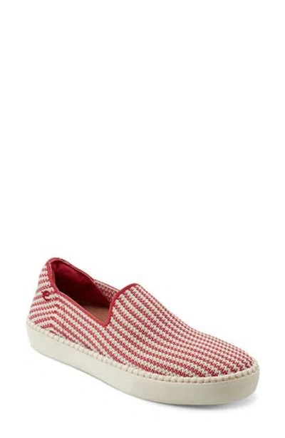 Easy Spirit Presley Knit Slip-on Sneaker In Red