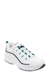 Easy Spirit Roadrun Sneaker In White/navy Leather