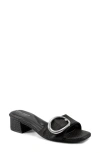 Easy Spirit Women's Roxana Eflex Buckle Block Heel Sandals In Black
