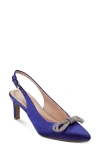 Easy Spirit Roxanne Slingback Pointed Toe Pump In Deep Blue
