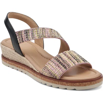 Easy Spirit Sabina Wedge Sandal In Multi