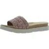 Easy Spirit Salma Womens Woven Padded Insole Slide Sandals In Pink