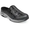 Easy Spirit Se Travel Flower Womens Lifestyle Slip On Athletic And Training Shoes In Black