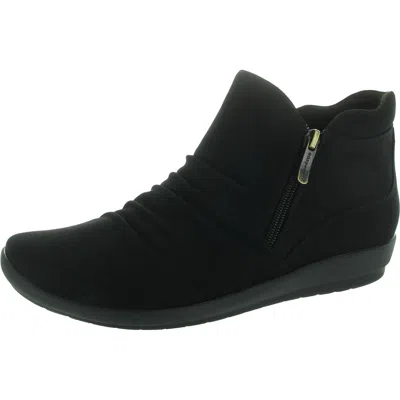 Easy Spirit Sealeta Womens Zipper Manmade Ankle Boots In Black