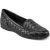 Easy Spirit Sedevitt19 Womens Woven Leather Flat Shoes In Black