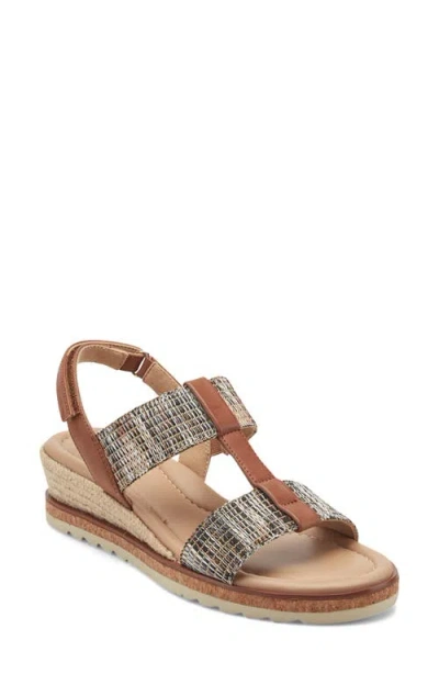 Easy Spirit Selene Wedge Sandal In Brown