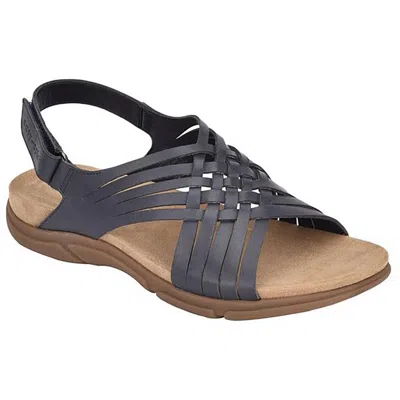 Easy Spirit Semar Womens Metallic Man Made Huarache Sandals In Blue
