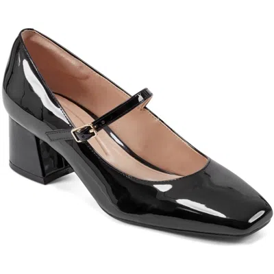 Easy Spirit Semarlay3 Womens Block Heel Manmade Block Heels In Black Patent