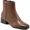 Easy Spirit Sidney Womens Zipper Leather Booties In Grey