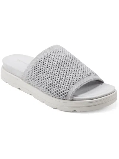 Easy Spirit Siena2 Womens Lightweight Comfy Slide Sandals In Vapor/silver