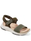 Easy Spirit Womens Perforated Leather Ankle Strap In Green