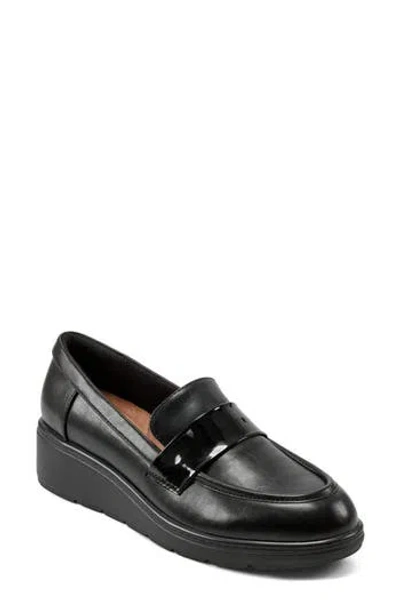 Easy Spirit Tahila 3 Wedge Loafer In Black 001