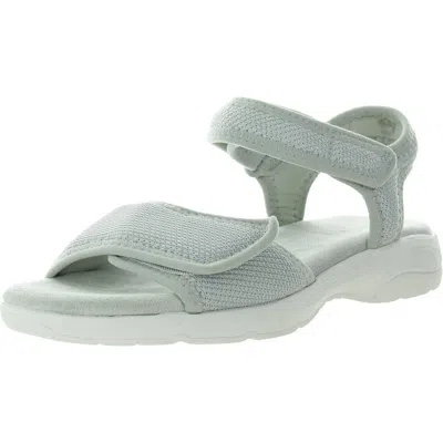 Easy Spirit Women's Teline Round Toe Flat Casual Sandals In Gray