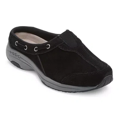 Easy Spirit Tnot Womens Moc Closed Toe Slip-on Shoe In Black