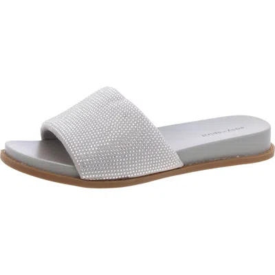 Easy Spirit Torin 2 Womens Rhinestone Slip On Slide Sandals In Silver01