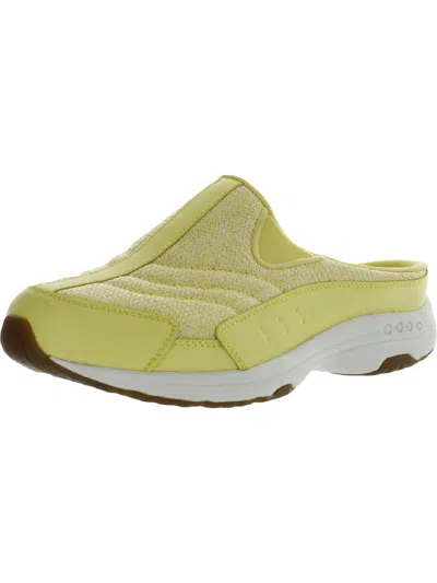 Easy Spirit Travel Time 528 Womens Close Toe Slip On Mules In Yellow