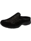 Easy Spirit Travel Time 676 Womens Leather Slip On Mules In Black