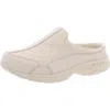 Easy Spirit Travel Time Womens Padded Insole Leather Slip-on Sneakers In Light Fawn