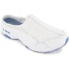 Easy Spirit Travel Port 67 Womens Faux Leather Slip On Sneakers In White
