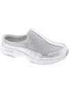 Easy Spirit Travelstones Womens Suede Embellished Slip-on Sneakers In White
