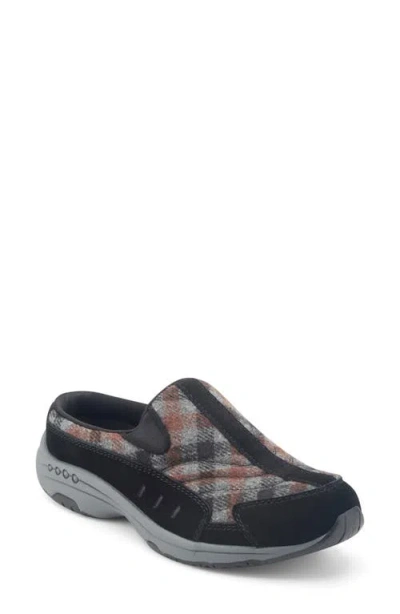 Easy Spirit Traveltime 20th Anniversary Edition Leather Clog Sneaker In Animal Print