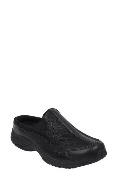 Easy Spirit Traveltime Clog Sneaker In Black