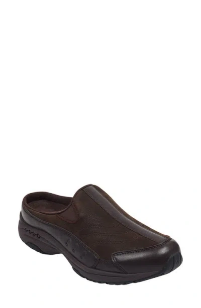 Easy Spirit Traveltime Clog Sneaker In Brown