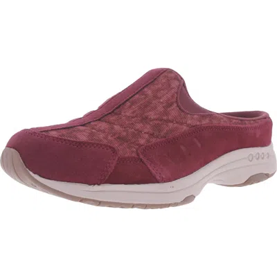 Easy Spirit Traveltime Womens Padded Insole Slip On Mules In Pink