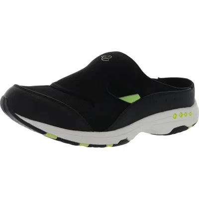 Easy Spirit Traver2 Womens Mesh Slip On Mules In Black