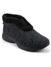 Easy Spirit Treepose 2 Womens Faux Fur Lined Bootie Slippers In Grey