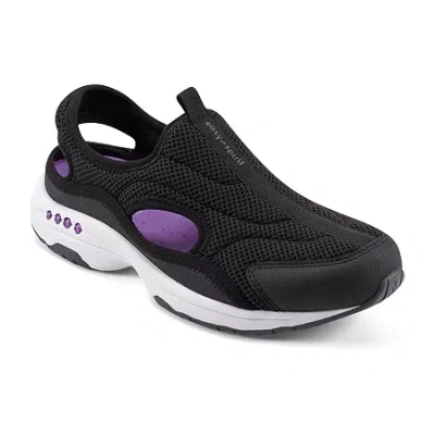 Easy Spirit Trina Womens Round Closed Toe Slip-on Shoe In Black