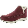 Easy Spirit Tuva 2 Womens Faux Fur Faux Suede Shearling Boots In Pink