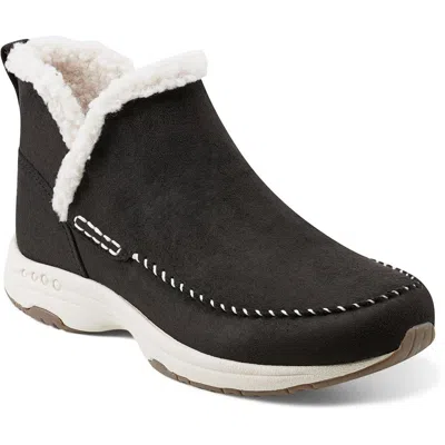 Easy Spirit Tuva Womens Faux Fur Lined Man Made Winter & Snow Boots In Black