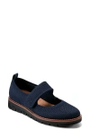Easy Spirit Women's Venna Eflex Lightweight Mary Jane Flats In Dark Blue