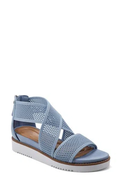 Easy Spirit Wander Strappy Sandal In Blue