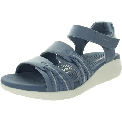 Easy Spirit Weber 2 Womens Strappy Open Toe Ankle Strap In Blue